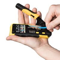 Ratcheting Ethernet Cable Crimper / Stripper / Cutter, for Pass-Thru™