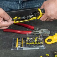 Universal F Compression Connectors, RG6/6Q, 10-Pack