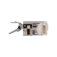 Pass-Thru™ Modular Data Plug, RJ45-CAT6A, Shielded (STP), 100-Pack