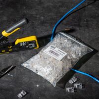 Pass-Thru™ Modular Data Plugs, RJ45-CAT6, 200-Pack