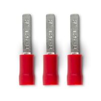 Crimp Terminal Pre-Insulated Flat Blade Width 3mm x Length 14mm 0.5-1.5mm² Red 100 Pack