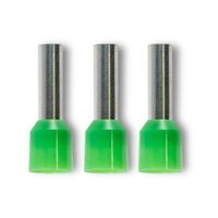 Bootlace Terminal Pre-Insulated Green 6mm² Length 12mm 50 Pack