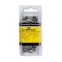 Bootlace Terminal Pre-Insulated Grey 2.5mm² Length 8mm 45 Pack