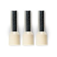 Bootlace Terminal Pre-Insulated Ivory 16mm² Length 18mm 40 Pack