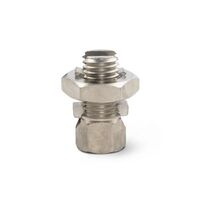 Brass Line Tap Nickle Plated Maximum 2x 16mm² Cable