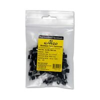 Bootlace Terminal Pre-Insulated Twin Black 2x 1.5mm² 100 Pack