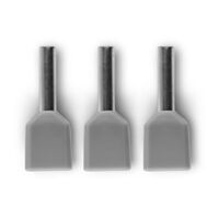 Bootlace Terminal Pre-Insulated Twin Grey 2x 0.75mm² 100 Pack