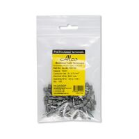 Bootlace Terminal Pre-Insulated Twin Grey 2x 0.75mm² 100 Pack