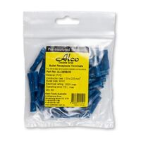 Crimp Terminal Pre-Insulated Bullet Receptacle 4mm 1.5-2.5mm² Blue 50 Pack