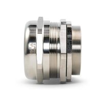 Cable Gland Brass Nickel Plated M63 Unarmoured Cable Diameter 37-53mm Thread Length 18mm