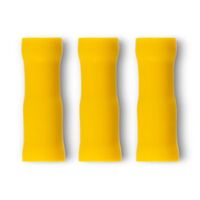 Crimp Terminal Pre-Insulated Bullet Receptacle 5mm Cable 4-6mm² Yellow 50 Pack