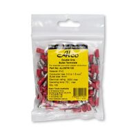 Crimp Terminal Pre-Insulated Bullet 4mm 0.5-1.5mm² Red 100 Pack