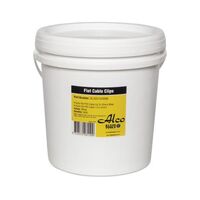 Cable Clip Flat Polyethylene Width-10mm White 5000 Pack