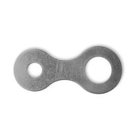 Earth Tag, Nickel Plated Brass Fits M12 Threaded Cable Gland