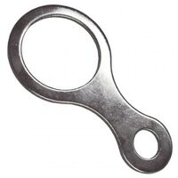 Earth Tag, Nickel Plated Brass Fits M25 Threaded Cable Gland