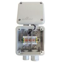 Ezibox Junction Box Weatherproof IP56 PVC Enclosure with 20/25mm Entries, 6x 4mm² Active & 2x Earth Terminals