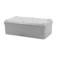Ezibox Junction Box Weatherproof IP56 PVC Enclosure 230x120x72mm Grey
