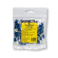 Crimp Terminal Pre-Insulated Fork 5mm Cable 1.5-2.5mm² Blue 100 Pack