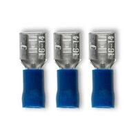 Crimp Terminal Quick Disconnect Insulated 1.5-2.5mm² Width 6.3mm Blue