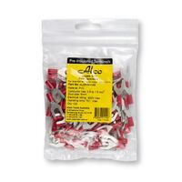 Crimp Terminal Pre-Insulated Fork 6mm Cable 0.5-1.5mm² Red 100 Pack