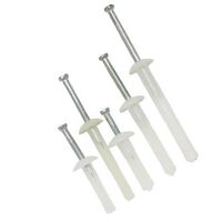 Nylon Nail Anchor Mushroom Head Diameter 5mm x Length 25mm 50 Pack