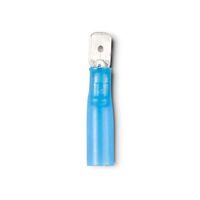 Crimp Terminal Fully Insulated Quick Disconnect 6.35mm Male Tab Cable 1.5-2.5mm² Blue 500Pack