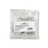 Blind Plug Nylon M25 Hexagon Head Light Grey