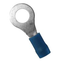 Crimp Terminal Ring 12mm 1.5-2.5mm² Cable Blue 50 Pack