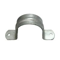 Full Saddle Metal HDG Plated Suit 80mm Conduit 15 Pack