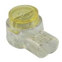 Telecom Splicing Connector 2 Wire OD1.52mm Yellow 100 Pack