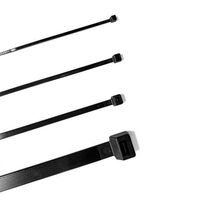Nylon Cable Tie 100mm x 2.5mm Light Duty Black 100 Pack