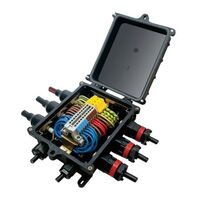 Junction Box Rectangle With Earth Weatherproof IP68 Side Entry 10x20mm Enviro Box Black