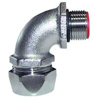 Flexible Metal Conduit Fitting 90 Degree 2" Male Thread M63 Inside Diameter 47.8mm