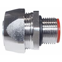 Flexible Stainless Steel 316 Conduit Fitting Straight 3/8" Male Thread M20 Inside Diameter 10.2mm