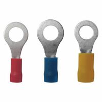 Crimp Terminal Ring 6mm 1.5-2.5mm² Cable Blue 7 Pack