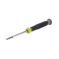 Multi-Bit Electronics Screwdriver, 4-in-1, Phillips, Slotted Bits