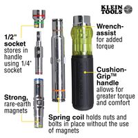 7-in-1 Multi-Bit Screwdriver / Nut Driver, Magnetic