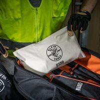 Zipper Bag, Canvas Tool Pouch to 32 x 18 x 2 cm