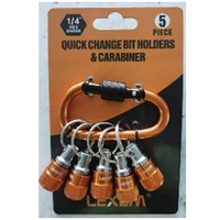 Quick Change Holders & Carabiner Set | 5PCS | Aluminium Construction | Compact & Lightweight | by LEXEM