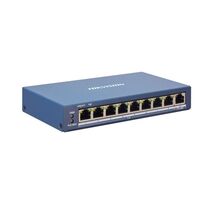 8 Port Managed PoE Switch | 110W Power Budget | VLAN Support & PoE Watchdog | by HIKVISION