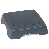 DLP PVC 92x20mm 4 Way Floor Trunking Junction Box - 5 Pack