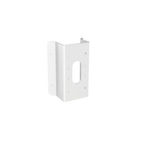 HIKVISION Corner Mount Bracket | Stainless Steel | Hikvision White Finish | Compatible with 2CD27XX Series Cameras | by HIKVISION