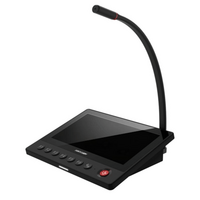 HIKVISION IP Audio Network Microphone | 7-Inch IPS Touch Screen | Live & Emergency Broadcasting | PoE Enabled | by HIKVISION