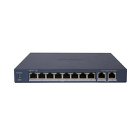 8 Port Managed Gigabit PoE Switch | 110W Power Budget | 2x Gigabit Uplink | Long Range PoE up to 300m | by HIKVISION
