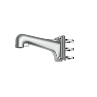 Vertical Pole Mount Bracket | Durable Stainless Steel | Platinum Gray Finish | by HIKVISION