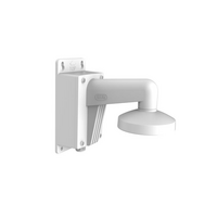 CCTV Wall Mount Bracket | Durable Aluminum Alloy | Integrated Junction Box | Hikvision White | by HIKVISION