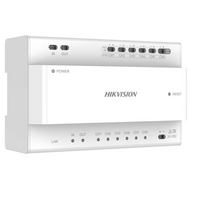 HIKVISION Intercom KAD706Y-P 2-Wire Distributor | 6-Port Audio/Video | 24VDC Power Supply | by HIKVISION