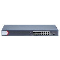 16 Port Managed Gigabit PoE Switch | 230W Power Budget | Cloud Management & Long-Range Support | by HIKVISION