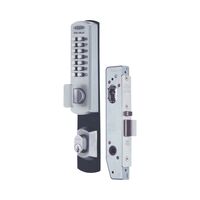 Universal Primary Mortice Lock | Satin Chrome Brushed Finish | Keyless Entry with 4-6 Digit Code | by Lockwood