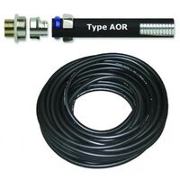 Flexible Metal Conduit Oil Resistant Anaconda AOR Liquidtight Diameter 32mm Black Length 15m